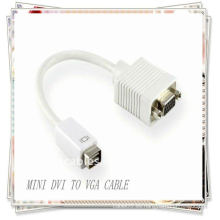 Mini DVI a VGA Cable adaptador de longitud corta